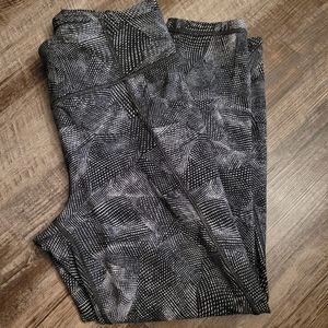 lululemon time to sweat crop leggings Celestial Silver Lilac Multi Size 8